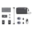 MICROFONE DJI MIC 2 (2 TX MICROFONE + 1 RX RECEPTOR + 1 CASE DE CARREGAMENTO)